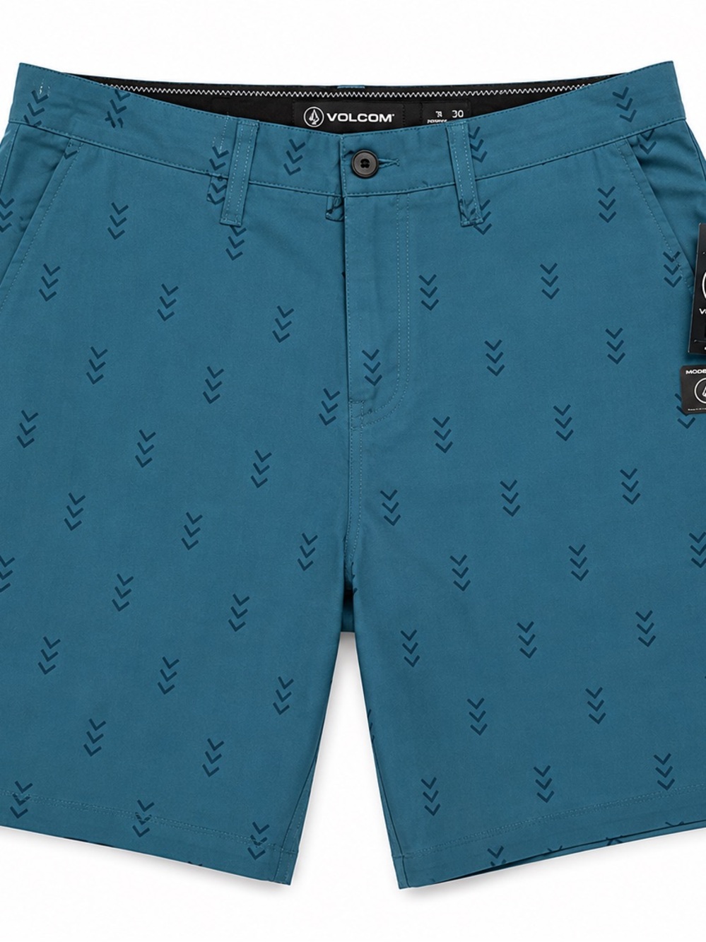 NWT Volcom Vmonty Short 22 Teal Printed Men’s Shorts Size 30